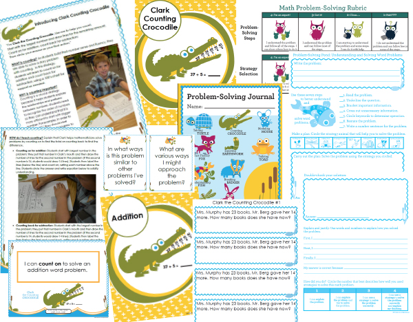 Math Intervention Problem-Solving Unit {Clark Counting Crocodile